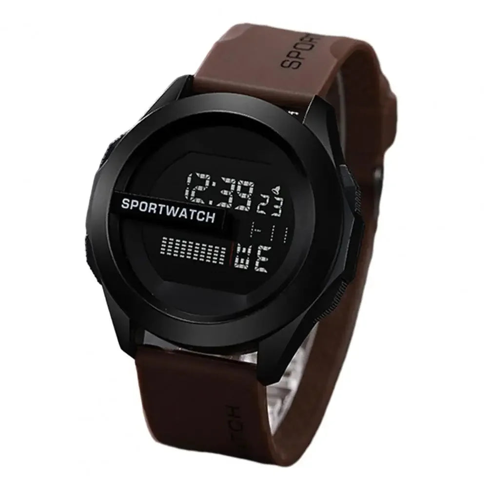 **Herren-Sportuhr mit Alarmfunktion – Multifunktionale LED-Digitaluhr, wasserdichte elektronische Sportuhr für Herren mit Fitnessfunktionen**