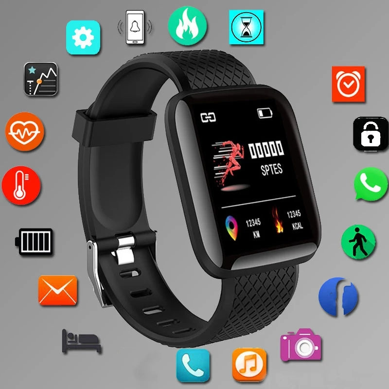 **Smartwatch für Damen und Herren – Intelligente Armbanduhr mit Nachrichtenfunktion und Fitness-Tracker, kompatibel mit Android und iOS, ideales Geburtstagsgeschenk**
