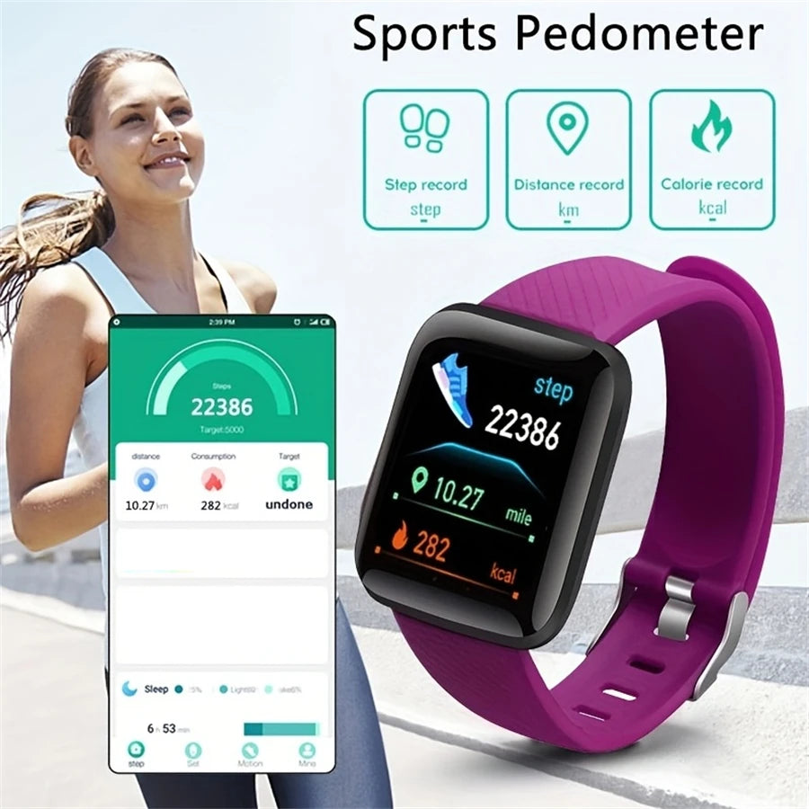 **Smartwatch für Damen und Herren – Intelligente Armbanduhr mit Nachrichtenfunktion und Fitness-Tracker, kompatibel mit Android und iOS, ideales Geburtstagsgeschenk**
