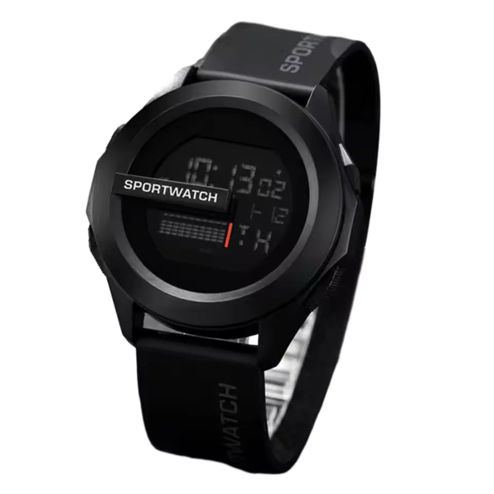 **Herren-Sportuhr mit Alarmfunktion – Multifunktionale LED-Digitaluhr, wasserdichte elektronische Sportuhr für Herren mit Fitnessfunktionen**
