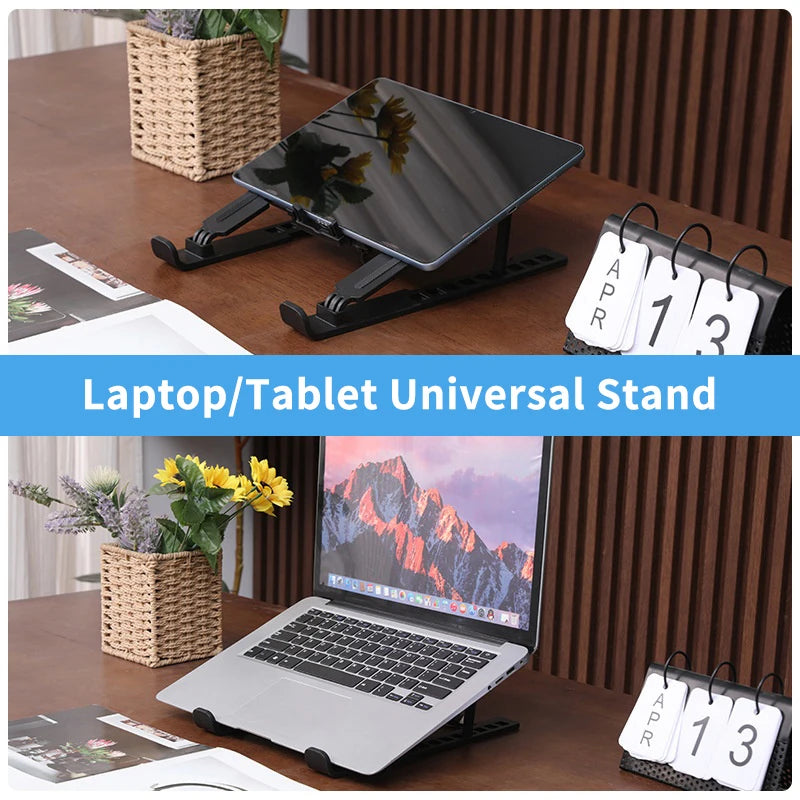 Zusammenklappbarer Laptop-Kühlständer mit 1 Lüfter, tragbares Notebook-Kühlpad mit verstellbarem Ständer zur Erhöhung des Laptops.