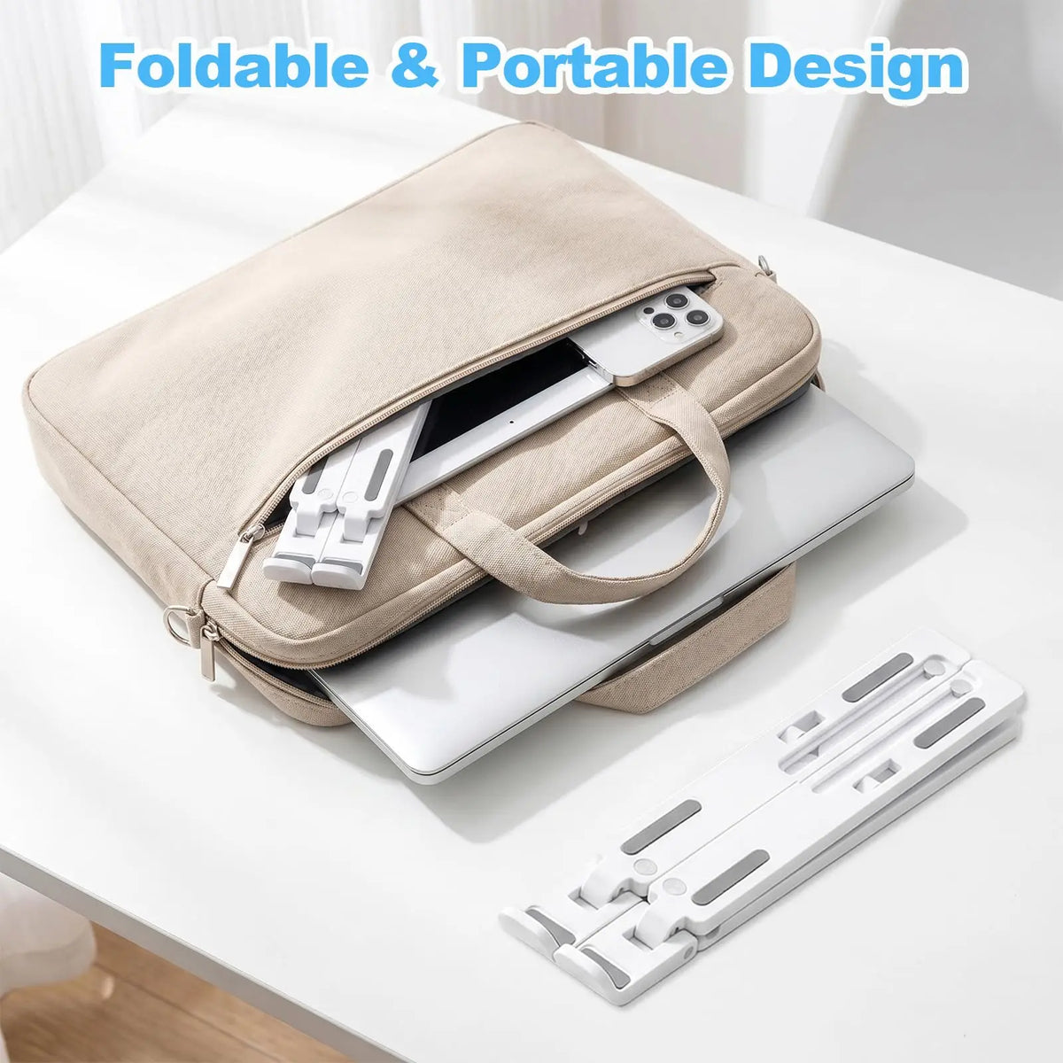 Verstellbarer Laptopständer - Zusammenklappbar & Tragbar | DeskLift